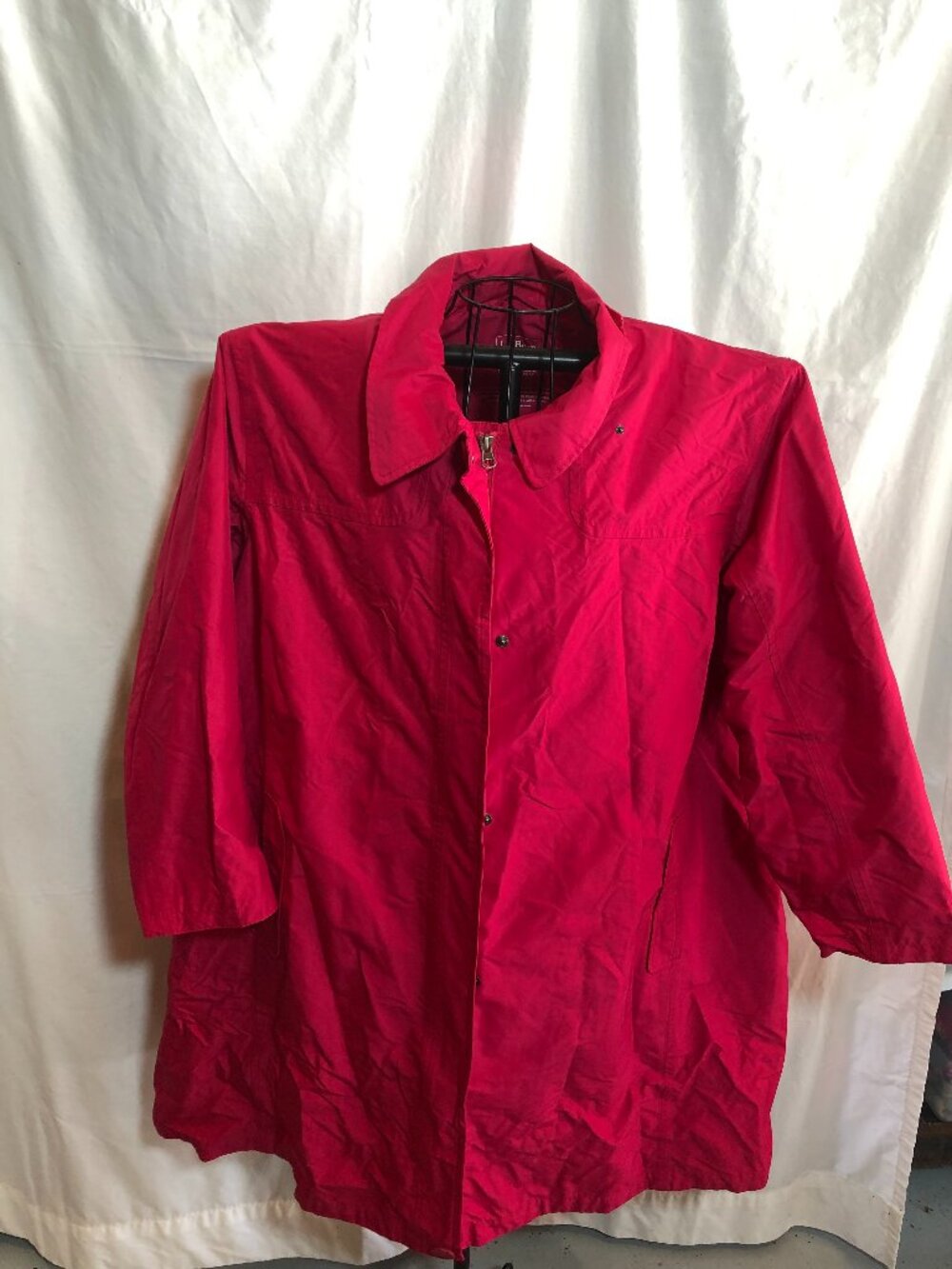 LL Bean 3X Pink Womens Jacket 30" Underarm to Underarm